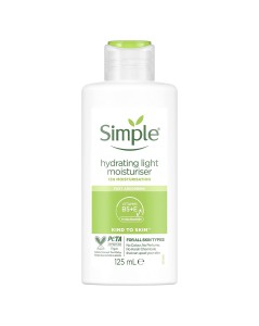 کرم مرطوب کننده صورت سیمپل مدل لایت 125 میل ا Simple Hydrating Light Moisturiser 125ml
